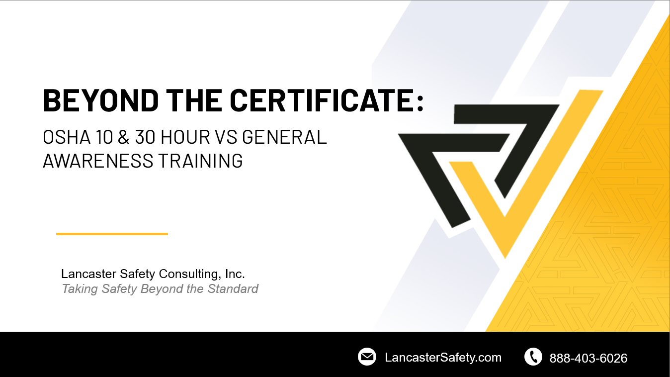 10-30 Hour Beyond the Certificate