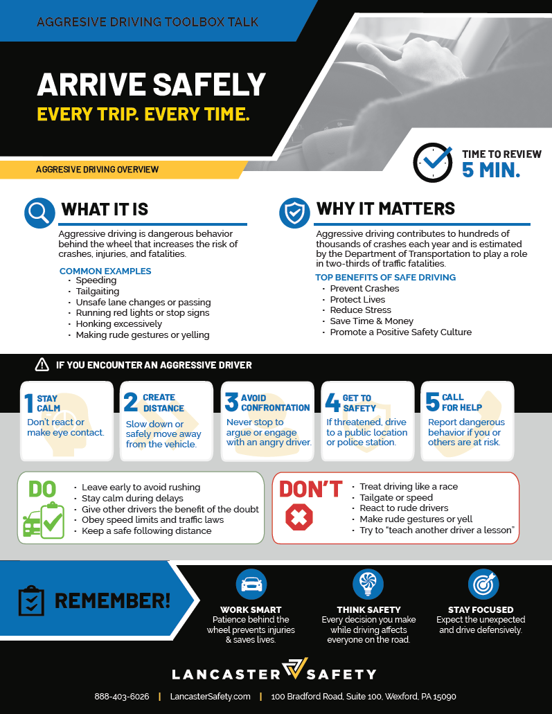 05 - Lancaster Safety - Toolbox Talk - Defensive Driving Preview Thumbnail