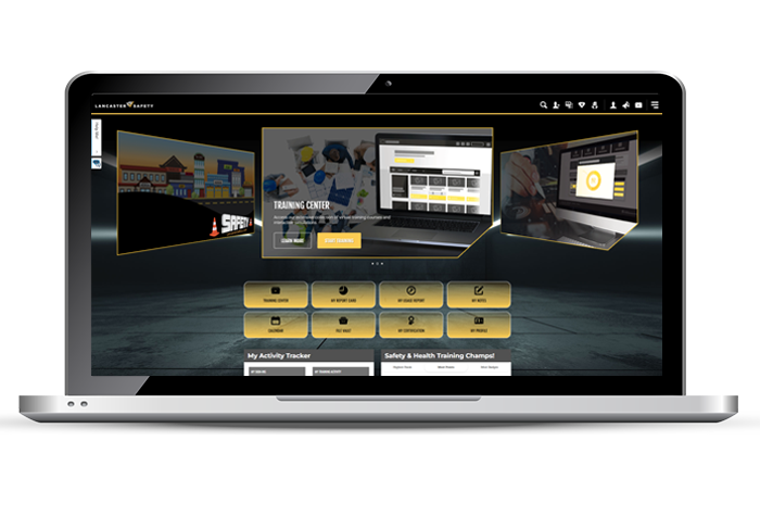 Lancaster Safety - Online Training Dashboard