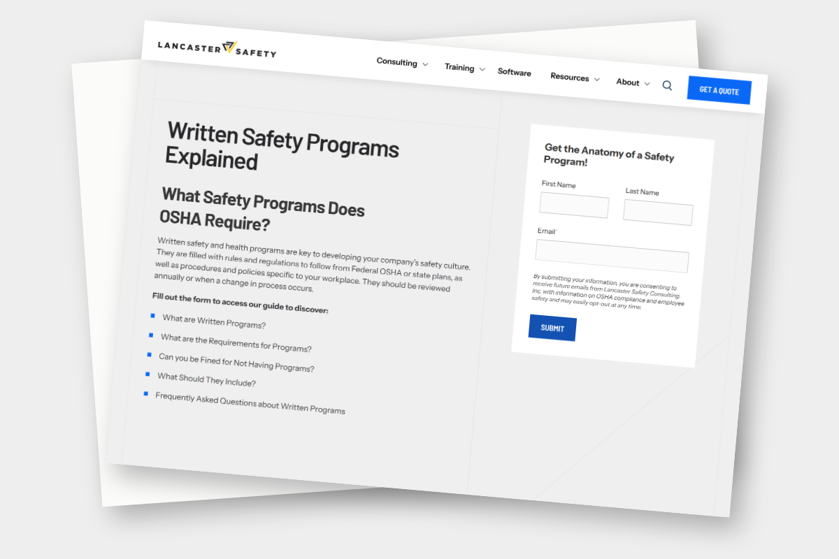 Written Programs