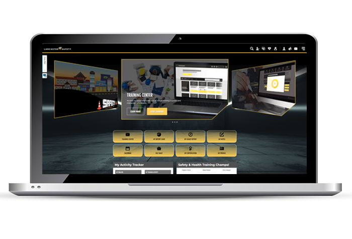 Lancaster Safety - Online Training Dashboard